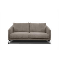 SOFA VILT 2,5-Sitzer, taupe - Taupe/Schwarz, Holzwerkstoff/Kunststoff (202/89/94cm) - Courtois Laville