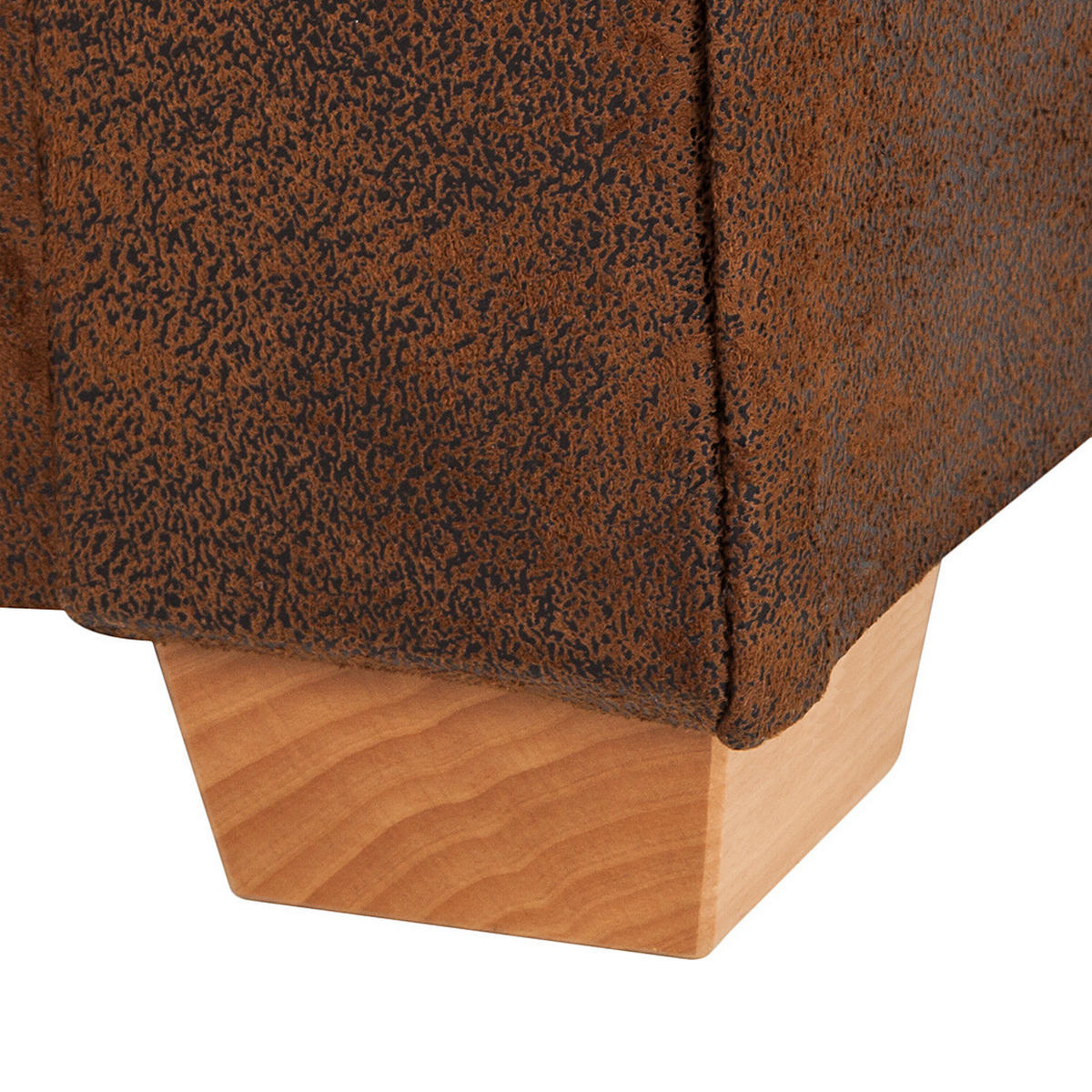 2-SITZER SOFA - Antiklederlook, Braun - Braun, Textil (180/74/94cm) - home24