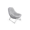 RELAXSESSEL AVON Grau Webstoff - Silberfarben/Grau, Textil/Metall (78/93/105cm) - KAWOLA