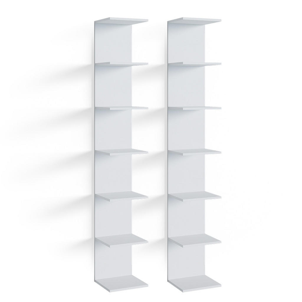 RAFT DE PERETE Paolo Alb 30x190 cm Set de 2