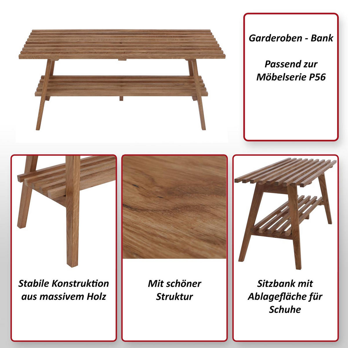 GARDEROBNA KLOPEC Dekor hrast - hrast wotan, les (100/45/35cm) - MCW