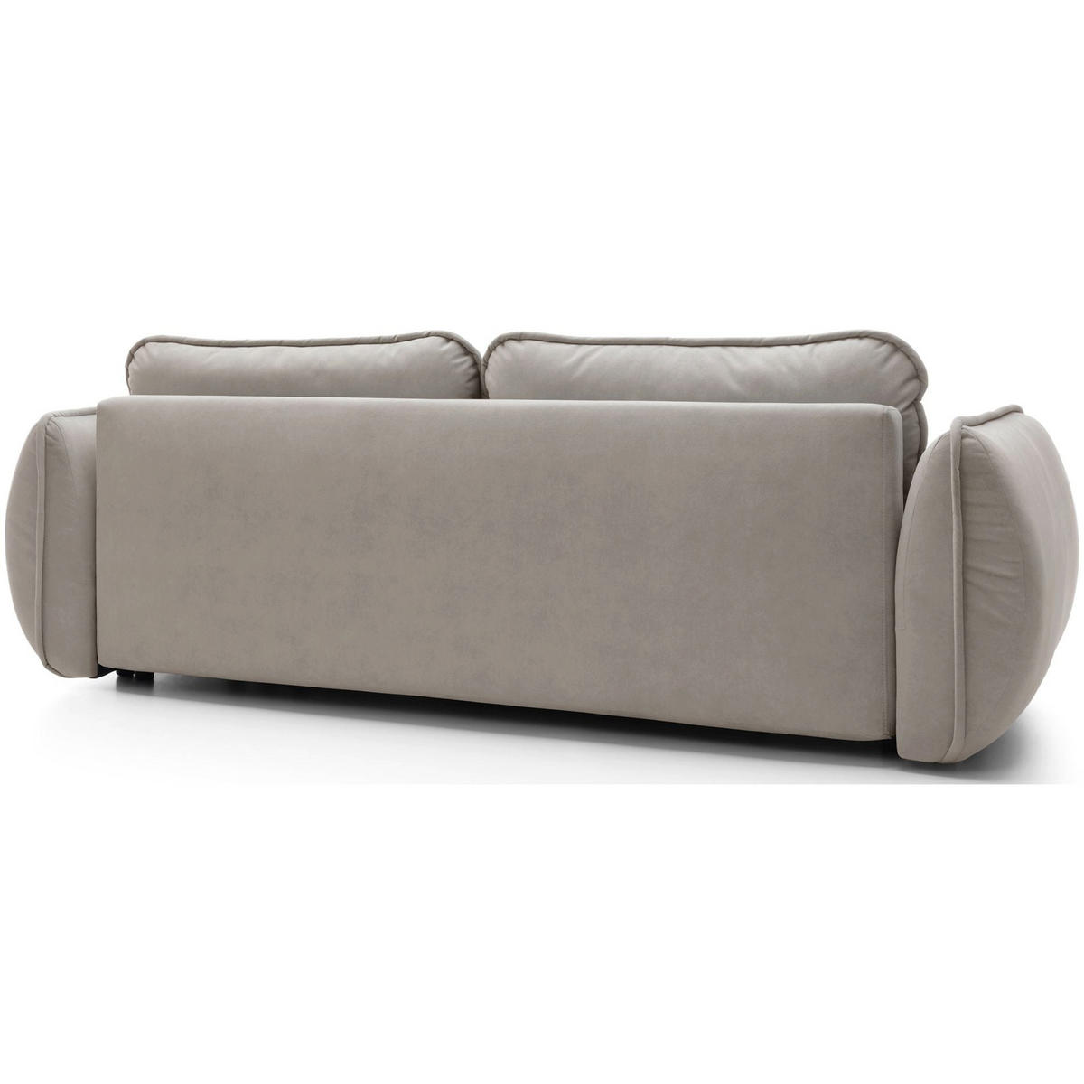 3-SITZER SOFA Cutie Beige Easy-Clean-Velours - Beige/Schwarz, Textil (257/90/114cm) - Selsey