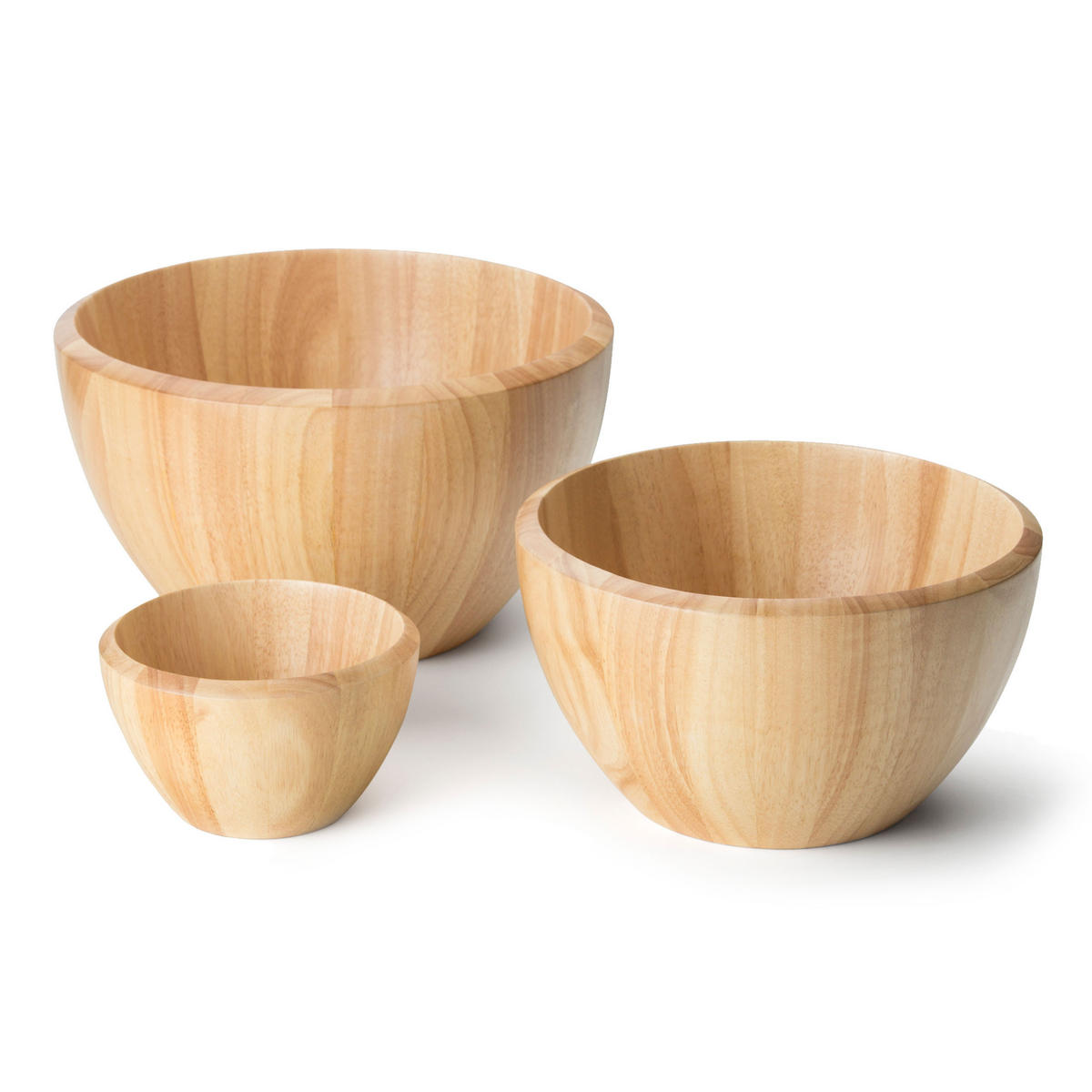 SERVIERSCHÜSSEL, Gummibaumholz, Ø 30 cm - Braun, Holz (30/18/30cm) - Continenta