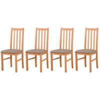 ESSZIMMERSTUHL - 4er-Set Bos 10 buche soro 23 - Beige/Buchefarben, Holz (43/94/40cm) - Leaf Design