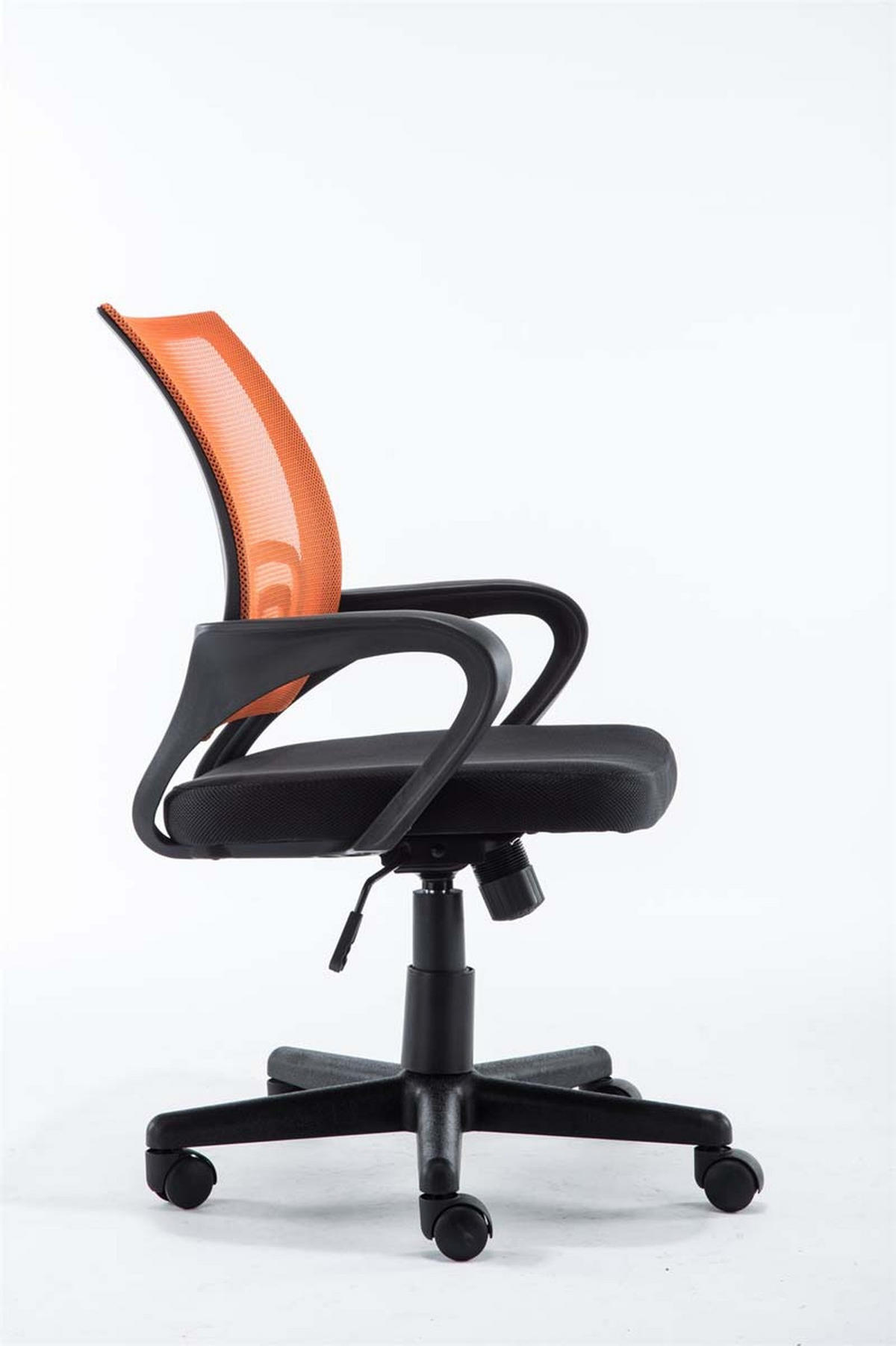 BÜROSTUHL Genf mit Netzbezug, Orange - Orange, Kunststoff/Textil (56/100/54cm) - TPFLiving