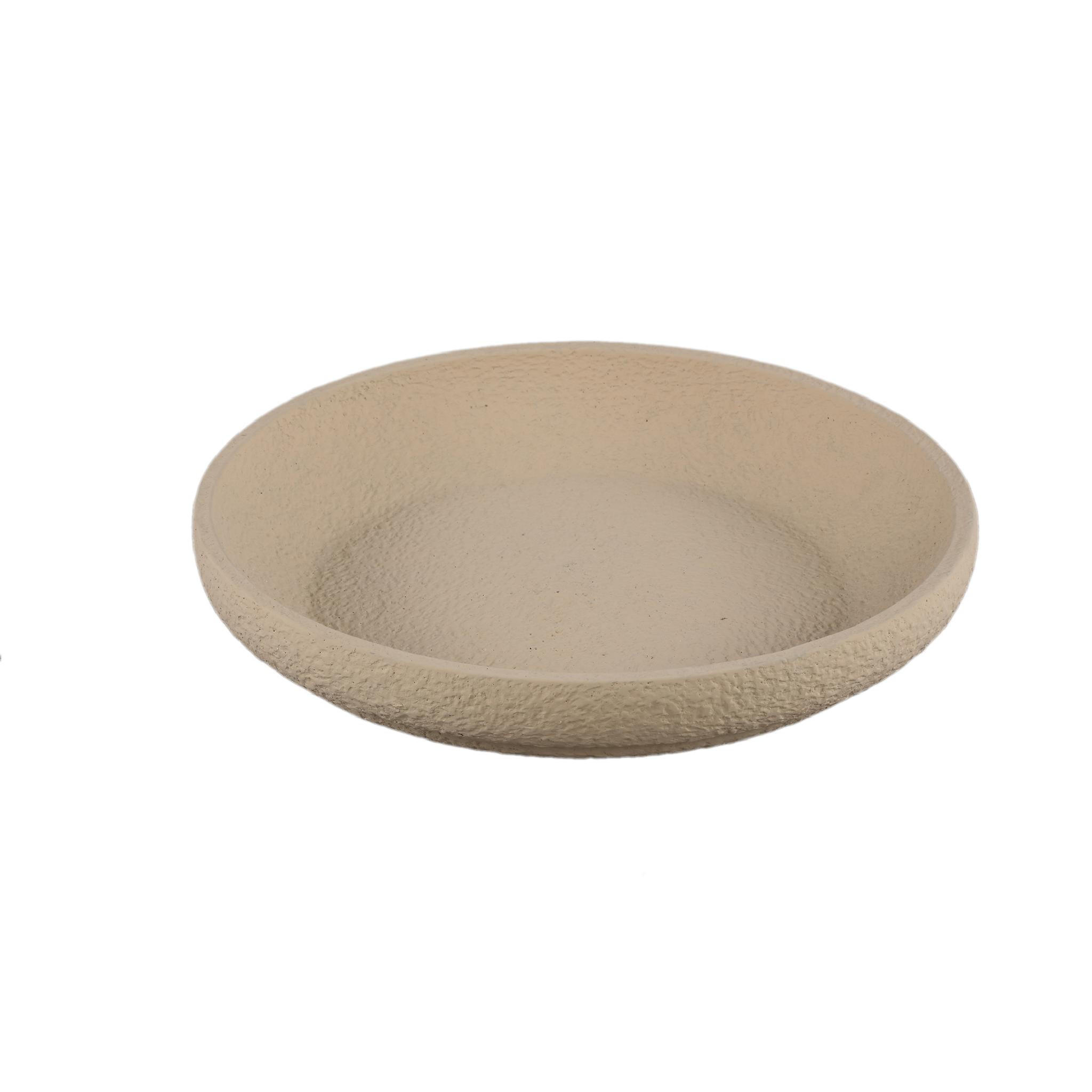 SCHALE Hillie Beige 35/35/6cm - Beige, Stein (6cm) - PTMD Collection