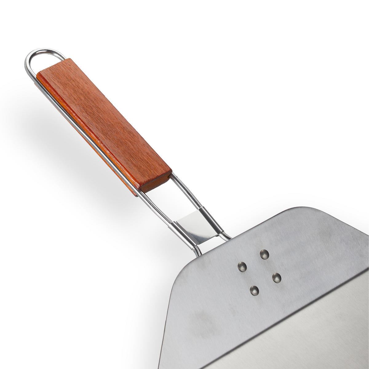 PIZZASCHIEBER - Silberfarben, Holz/Metall (24/15.5/51cm) - Relaxdays