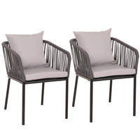 GARTENSTUHL Anthrazit, Grau - Anthrazit/Grau, Textil (55/75/55cm) - MCW