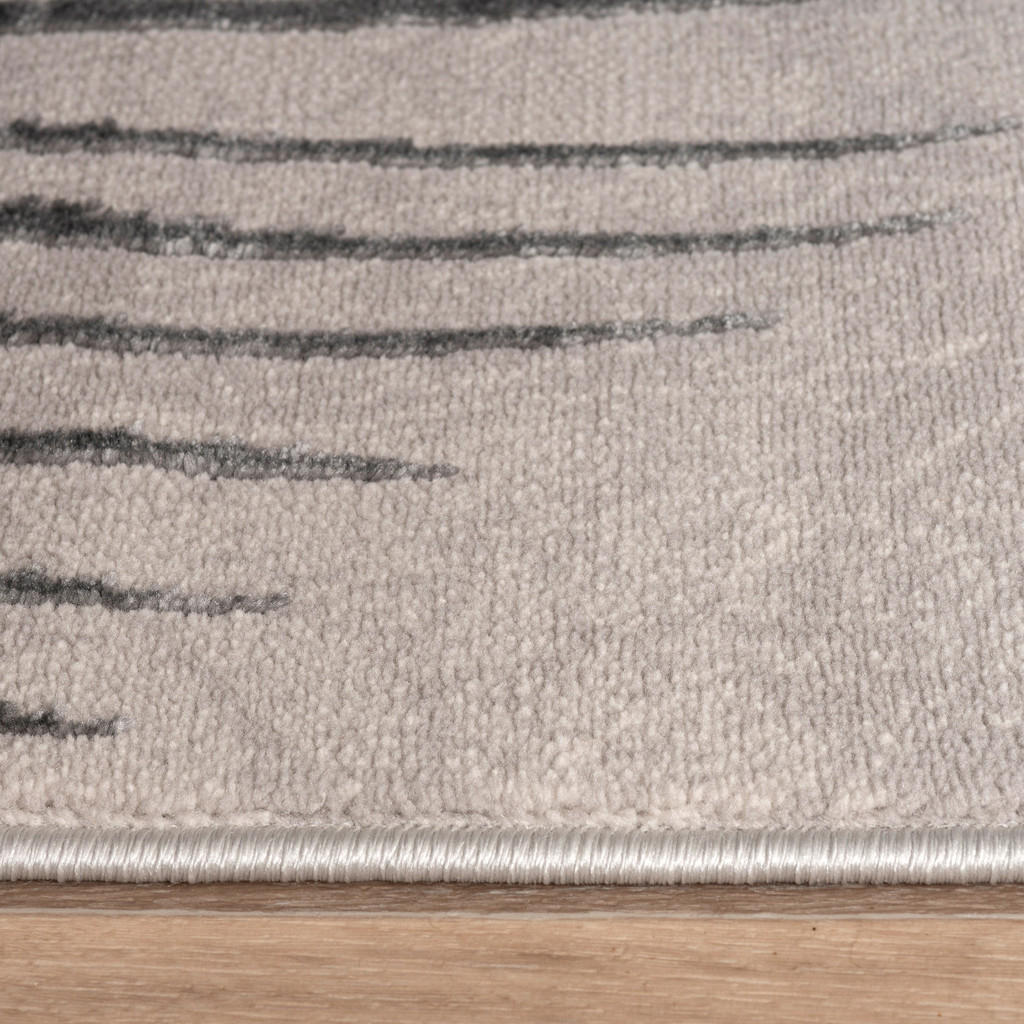 Thumbnail - Paco Home Kurzflorteppich, Grau, Textil, Rechteckig, 80x150 cm, strapazierfähig, für Fußbodenheizung geeignet, Teppiche ...