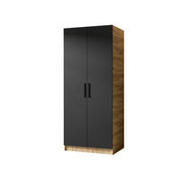 ŠATNÍ SKŘÍŇ GOLD Dub Craft & Černá - medově dubová/černá, kompozitní dřevo (78/205/52.5cm) - Kier Furniture