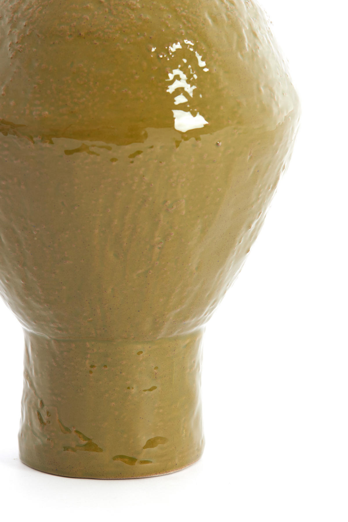 VAZE Vasora Grün 22.5/22.5/33 cm - Grün, Keramik (33cm) - Light & Living