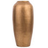 DEKOVASE Terrakotta gold Lorca - Goldfarben, Stein (48cm) - Beliani