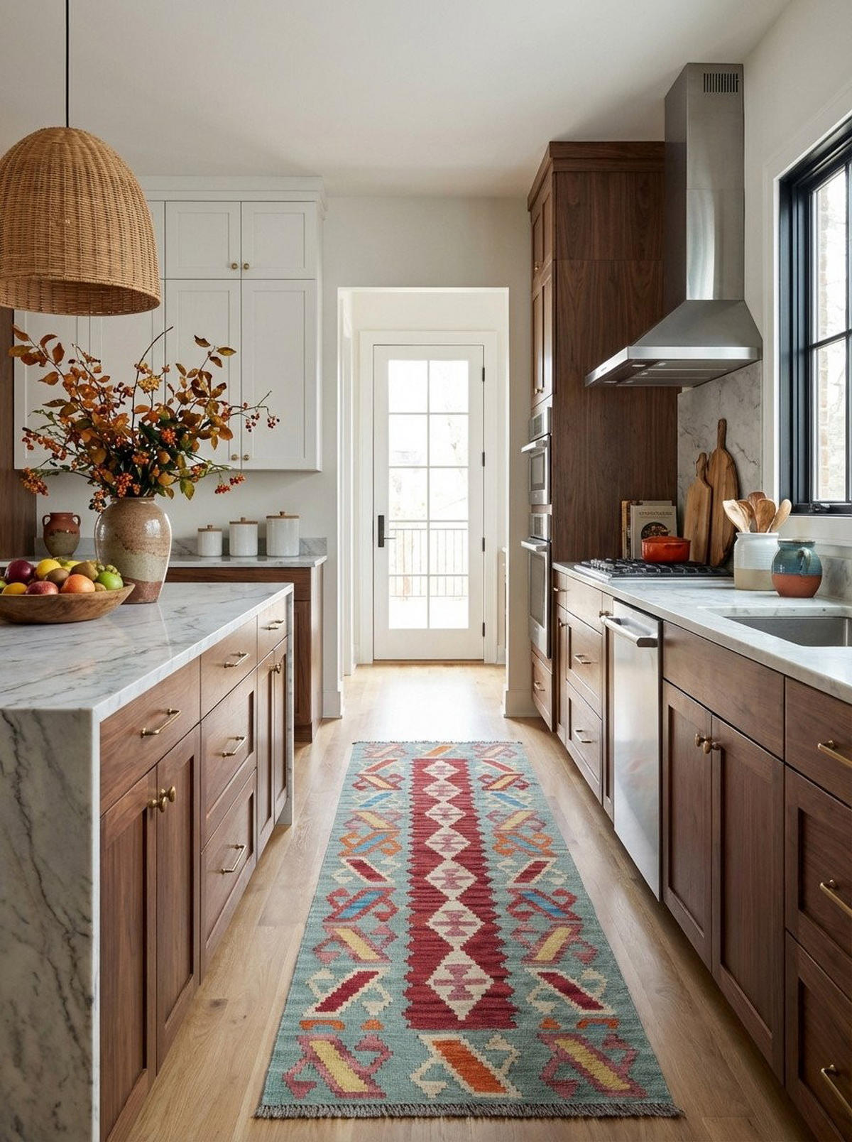 HANDWEBTEPPICH Kelim Gashgai Mehrfarbig 194/58 cm Schurwolle - Multicolor, Textil (58/194cm) - Looma