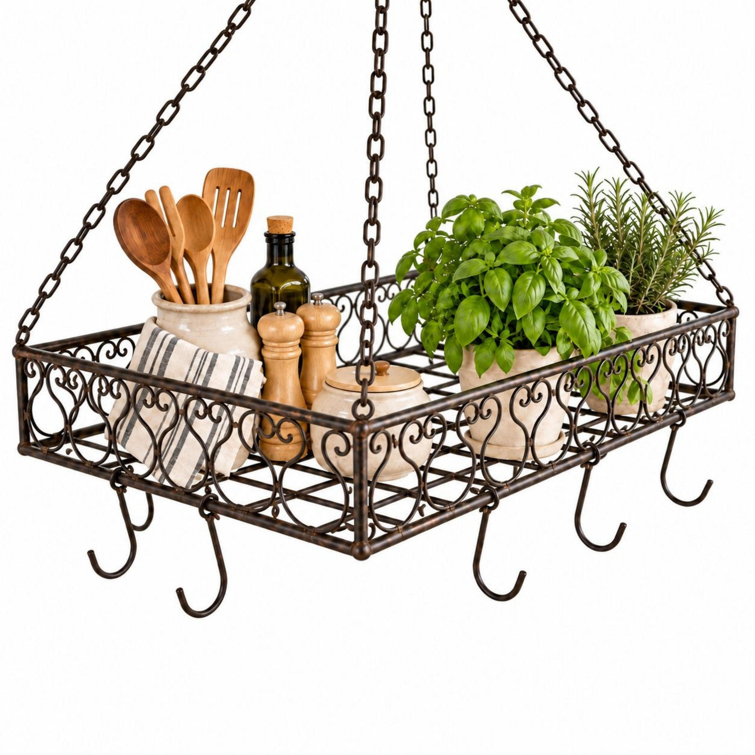 TOPFHÄNGER Metall Braun 65 cm - Braun, Metall (40/10/65cm) - DanDiBo