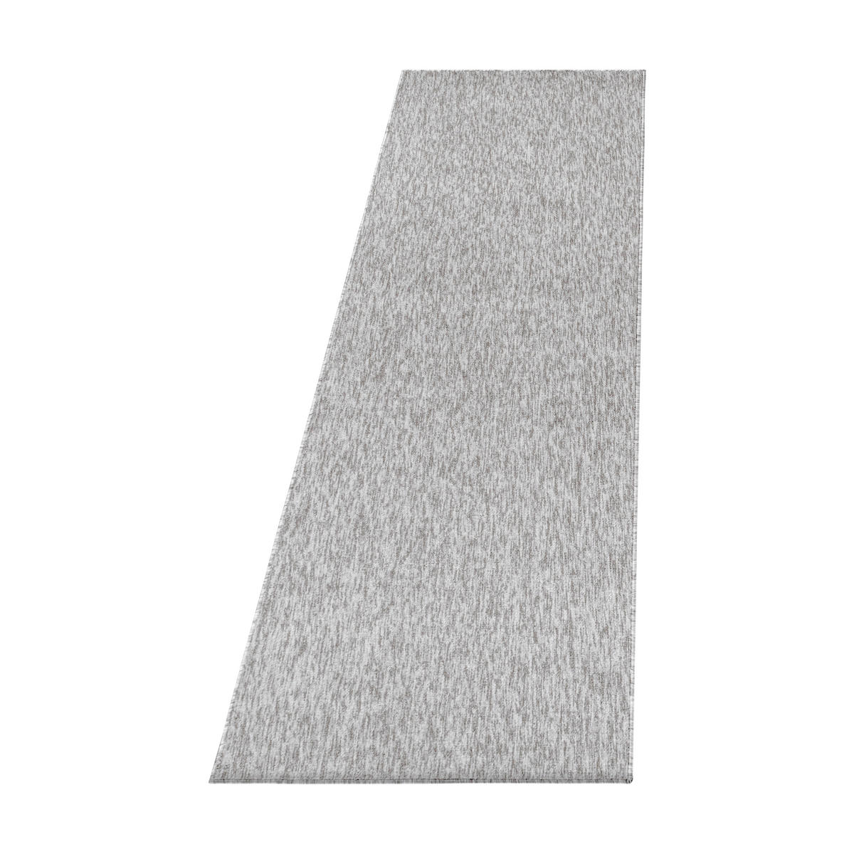 TEPPICH Kurzflor Unifarben Polypropylen saugroboter Wohnzimmer Hellgrau Läufer 80x250 - Hellgrau, Textil (80/250cm) - KADIMA DESIGN