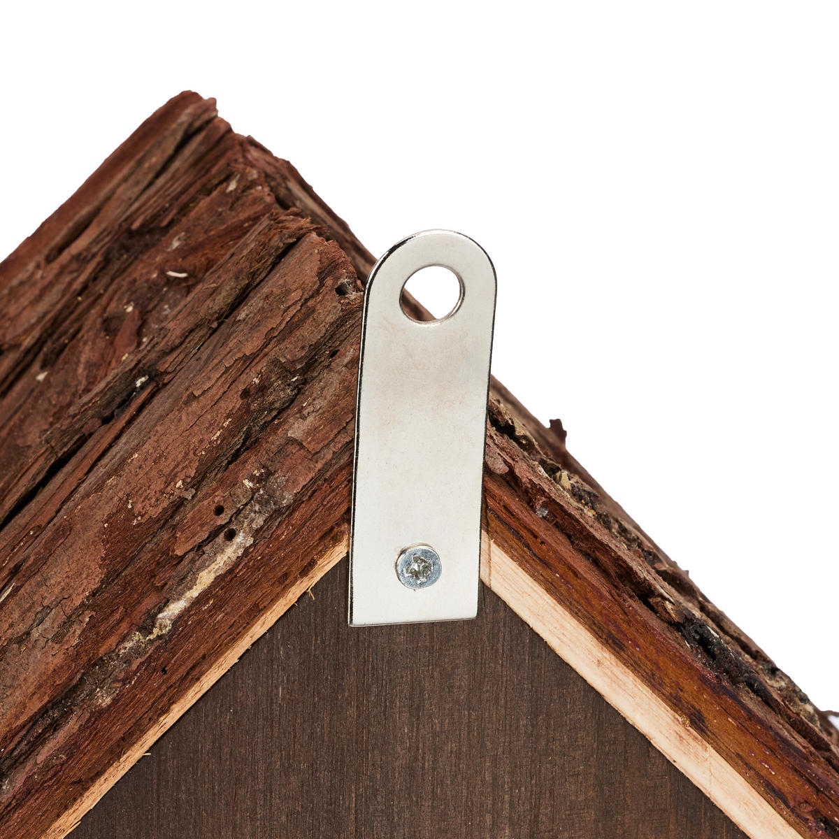 MARIENKÄFERHAUS - Braun, Holz (19/23/12.5cm) - Relaxdays