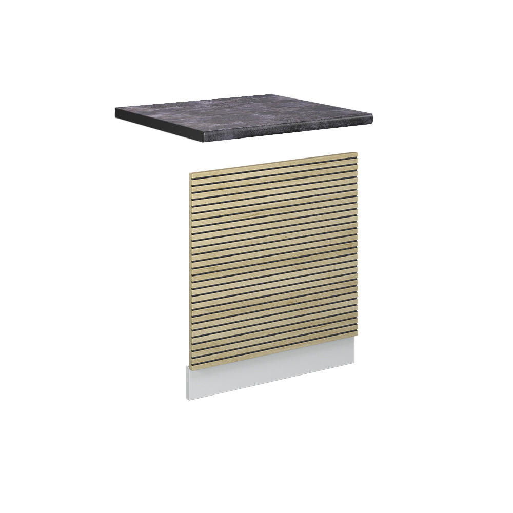 FRONTPANEL Fame-Line Ekpanel 60 cm , AP Antracit Ekfärgad, Vit 67.4/60/60 cm