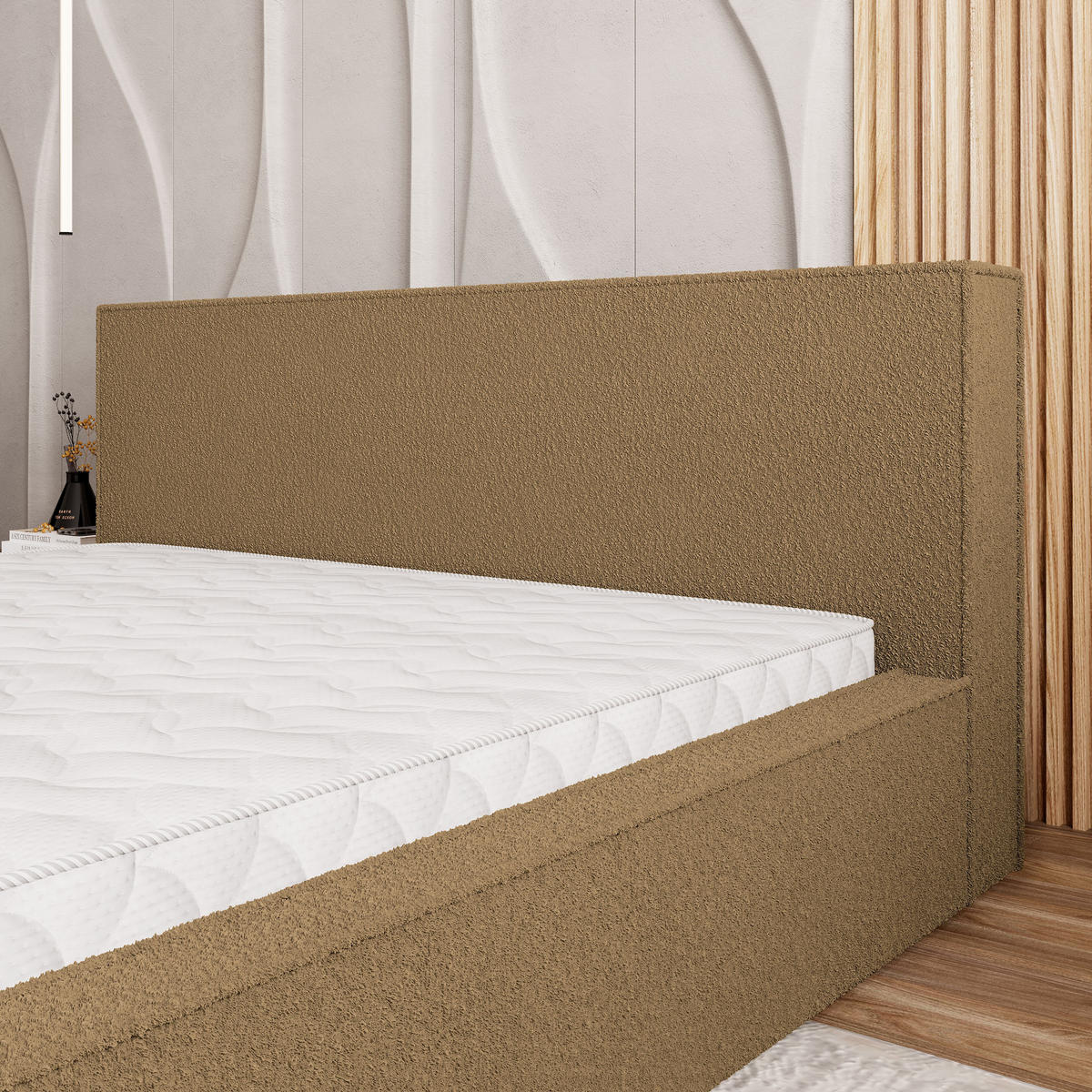 POLSTERBETT CELORA 180x200 cm mit Bettkästen - Orange - Orange, Holz (180/200cm) - MASSENO