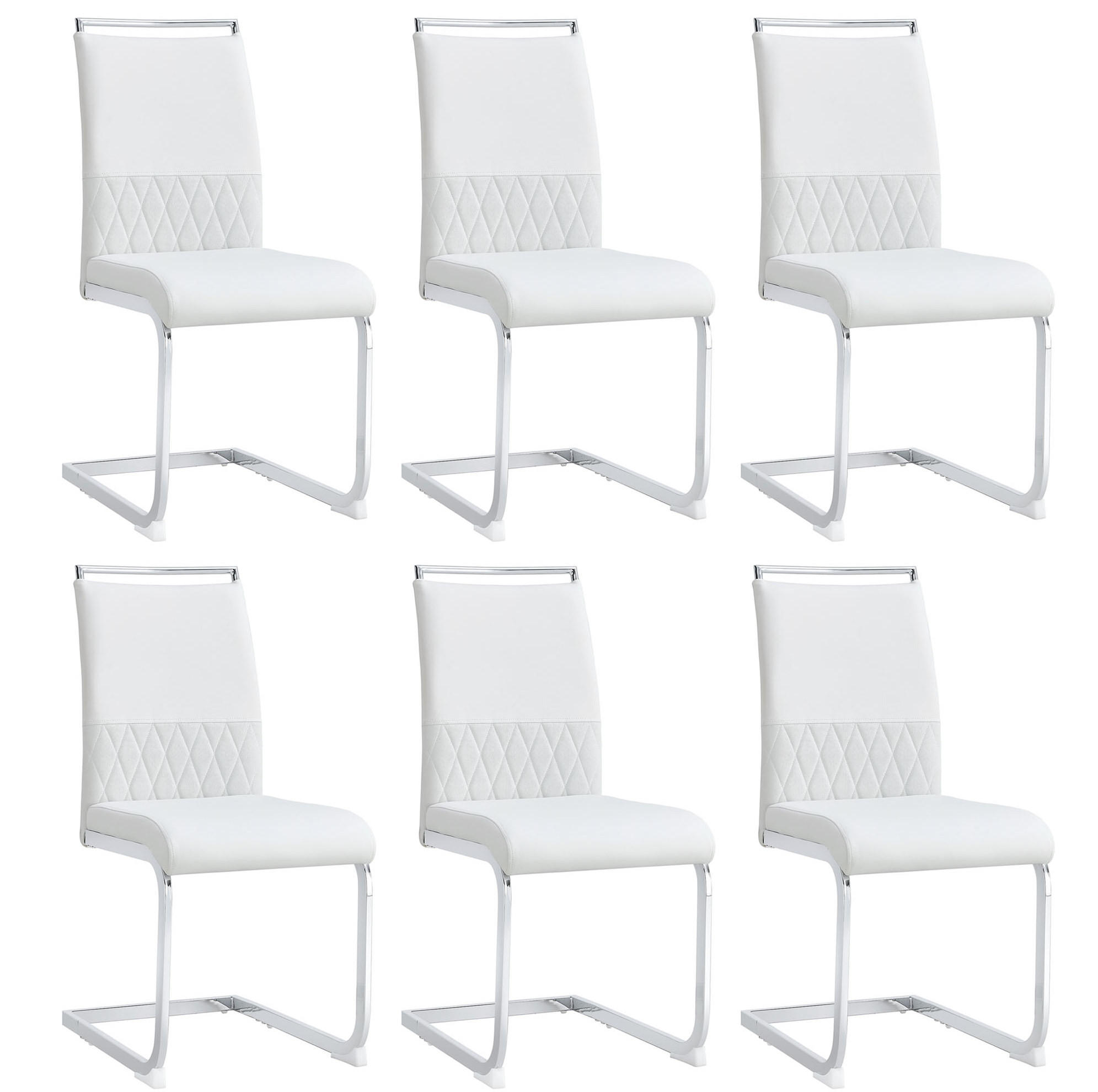 Meubliv Stuhl Weiß 48x95x42.1 cm
