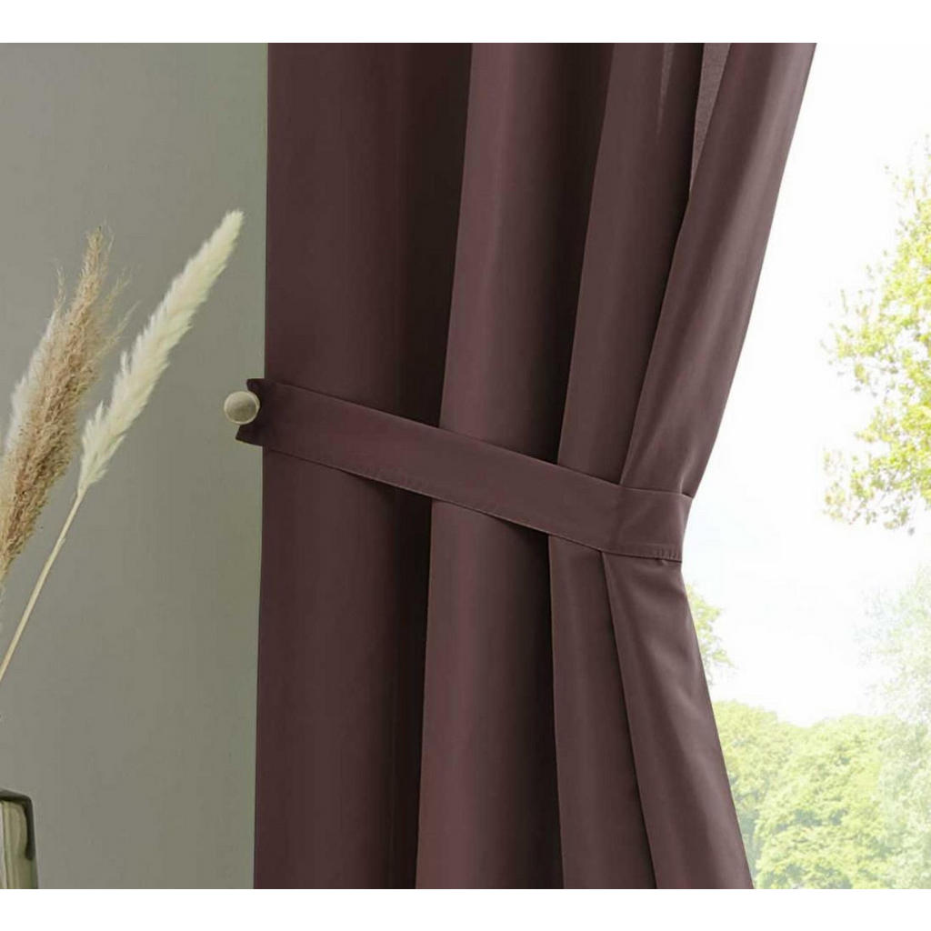 Thumbnail - Gardinenbox Vorhang, Braun, Textil, 140x245x245 cm, Oeko-Tex® Standard 100, Wohntextilien, Gardinen & Vorhänge, Fertigga...