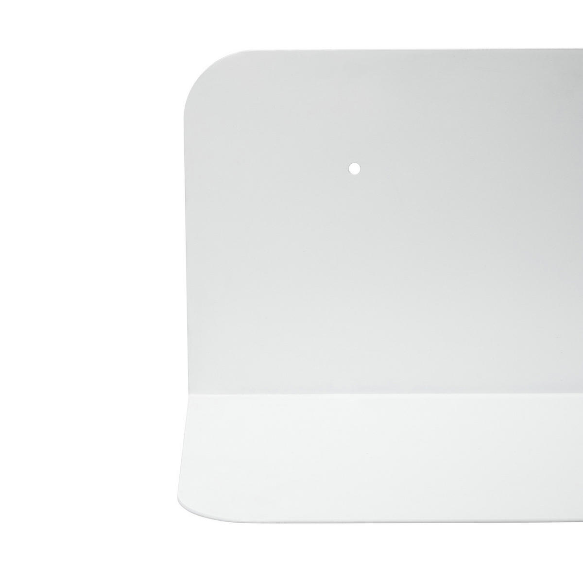 WANDBOARD - Eisen - Weiß, Metall (80/15/15cm) - home24