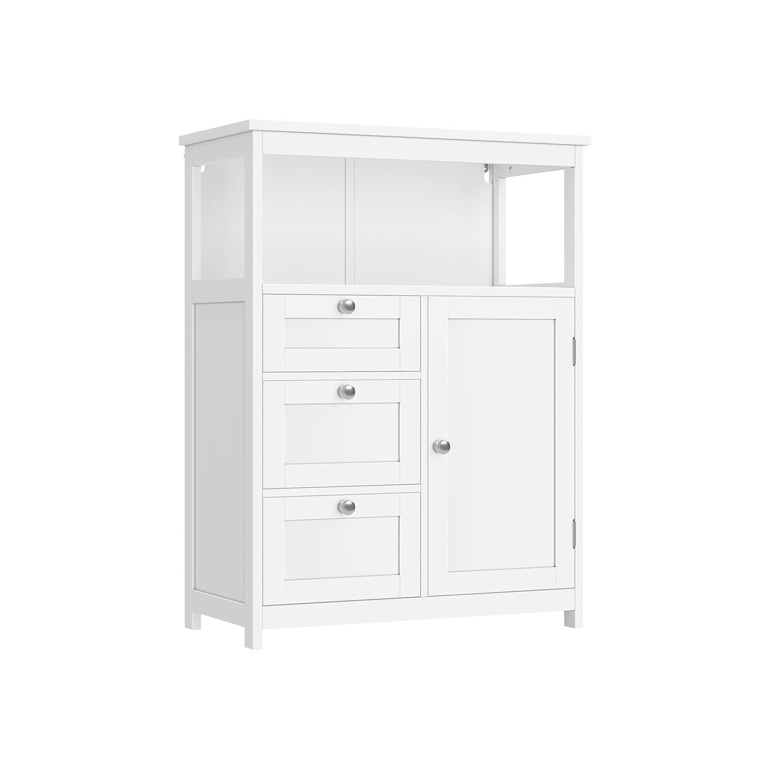 BADEZIMMERSCHRANK ULAANBAATAR - Weiß, Holzwerkstoff (60/80/30cm) - Hansiro