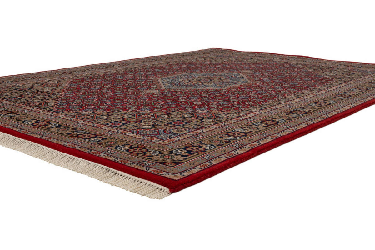 ORIENTTEPPICH Indo Bidjar, klassisch, strapazierfähig 120x180 cm - Rot, Textil (120/180cm) - Rug and Roll
