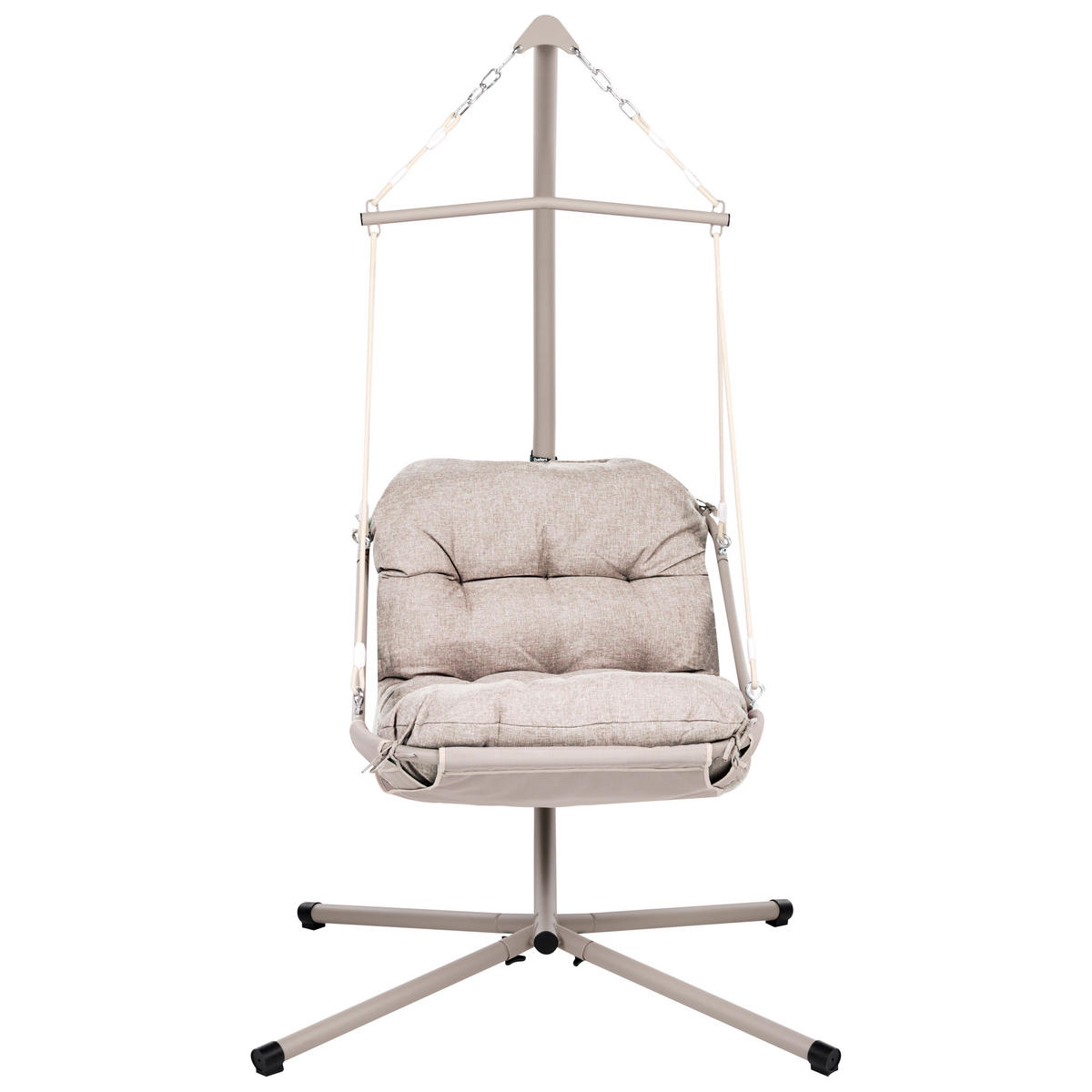 FOTOLIU SUSPENDAT cu cadru metal bej Alghero - bej, material textil (109/195/101cm) - Beliani