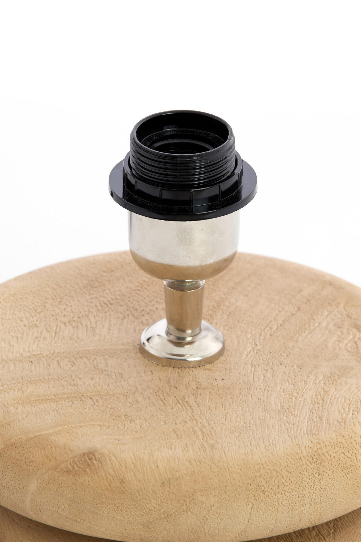 LAMPENFUSS Eboli Braun Ø20/9 cm - Braun, Holz (20/20/9cm) - Light & Living
