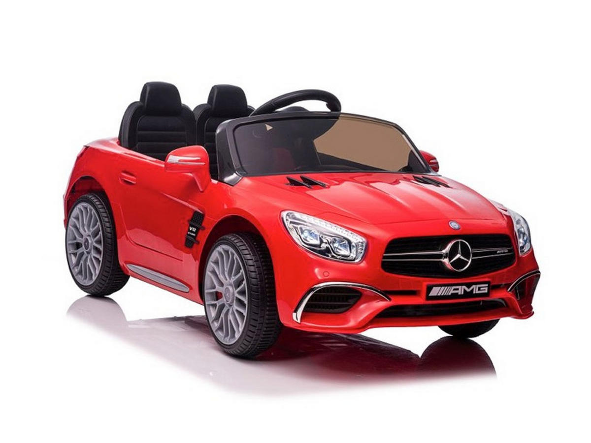 KINDER ELEKTROAUTO Mercedes SL 65 AMG rot - Rot, Kunststoff (108/63/46cm) - TPFLiving