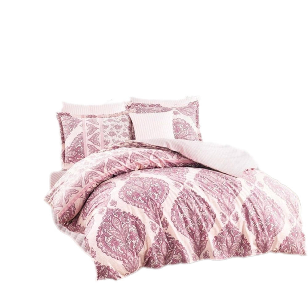 BETTWÄSCHE 6-teilig 220/240 cm TALYA - Rosa, Textil (220/240cm) - ROLFNERS