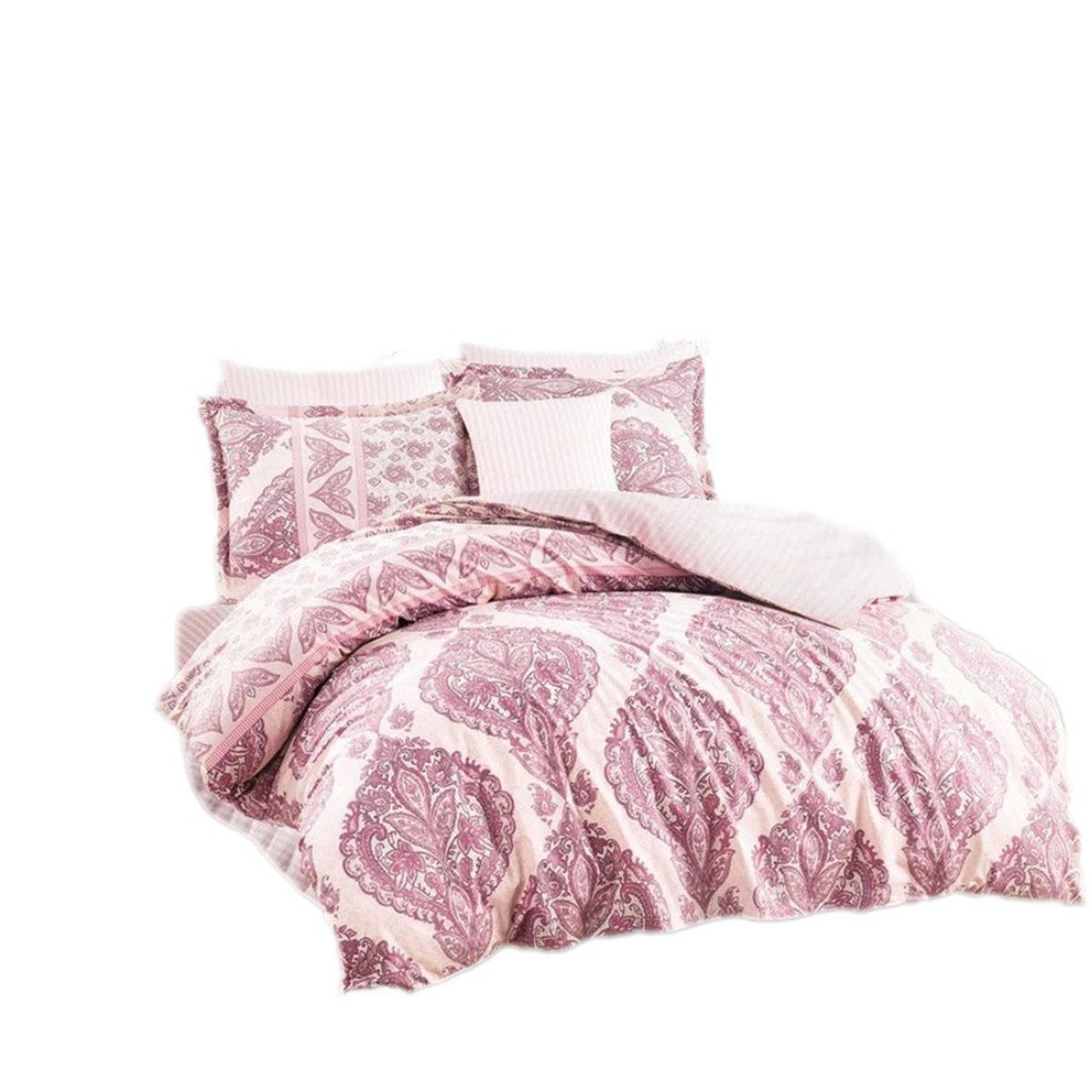 BETTWÄSCHE 6-teilig 220/240 cm TALYA - Rosa, Textil (220/240cm) - ROLFNERS