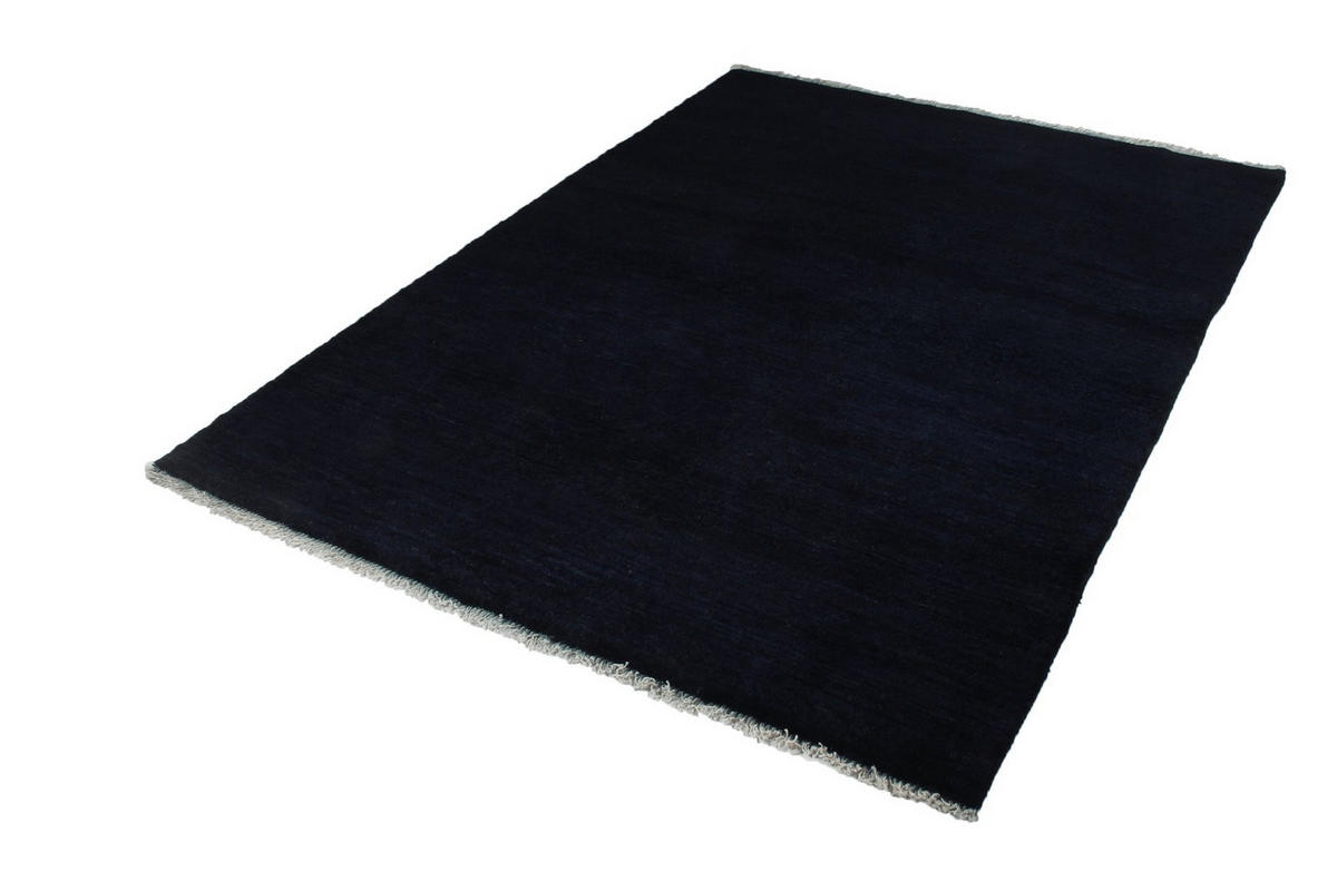 GABBEH-TEPPICH handgeknüpft Blau 200/150 cm Schurwolle - Blau, Textil (150/200cm) - Looma