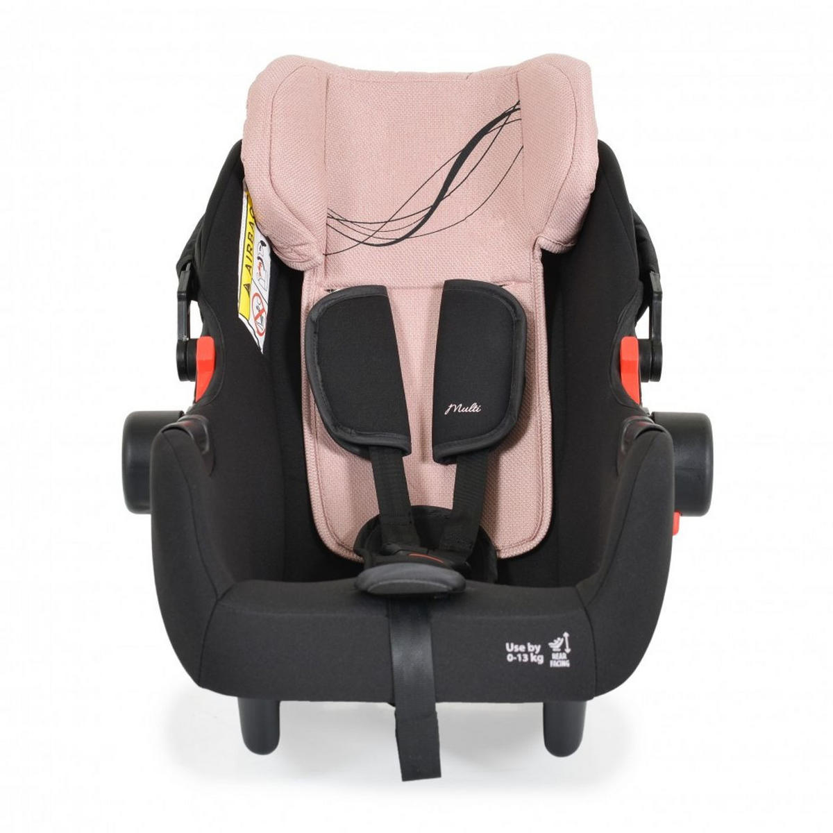 BABYSCHALE Set rosa mit Isofixbasis Royal, i-Size (40 - 87cm) Gruppe 0+ - Rosa, Kunststoff (33/73/42cm) - Moni