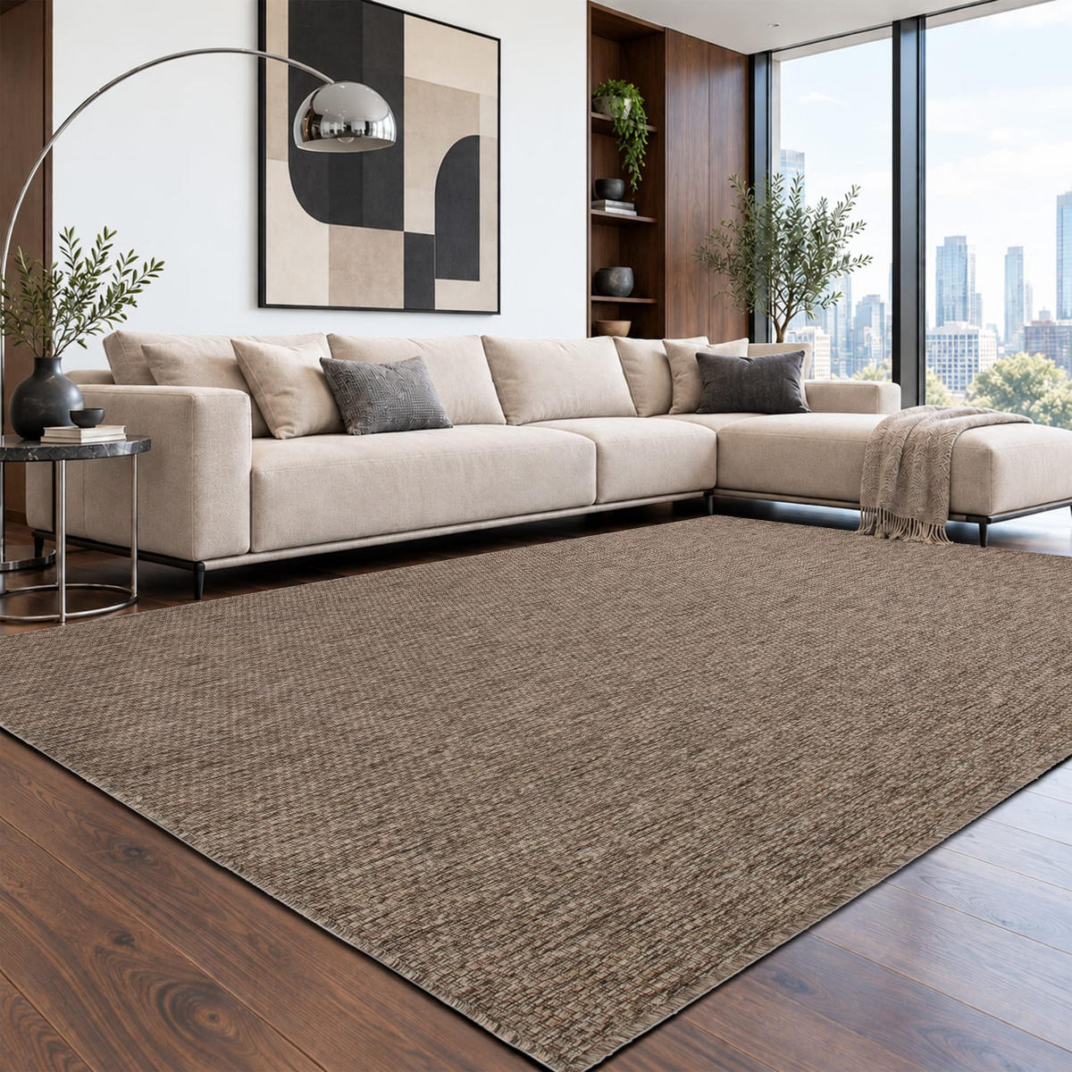 OUTDOORTEPPICH 240/340 cm Venedig 165 - Taupe, Kunststoff (240/340cm) - Paco Home