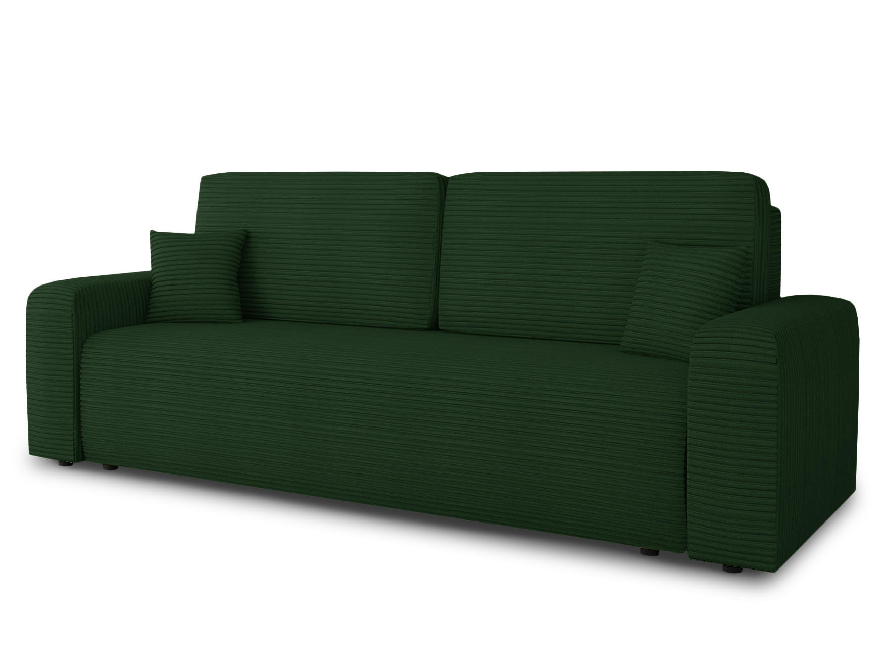 SCHLAFSOFA Spark - Schwarz/Grün, Holz/Kunststoff (236/90/95cm) - Sofnet
