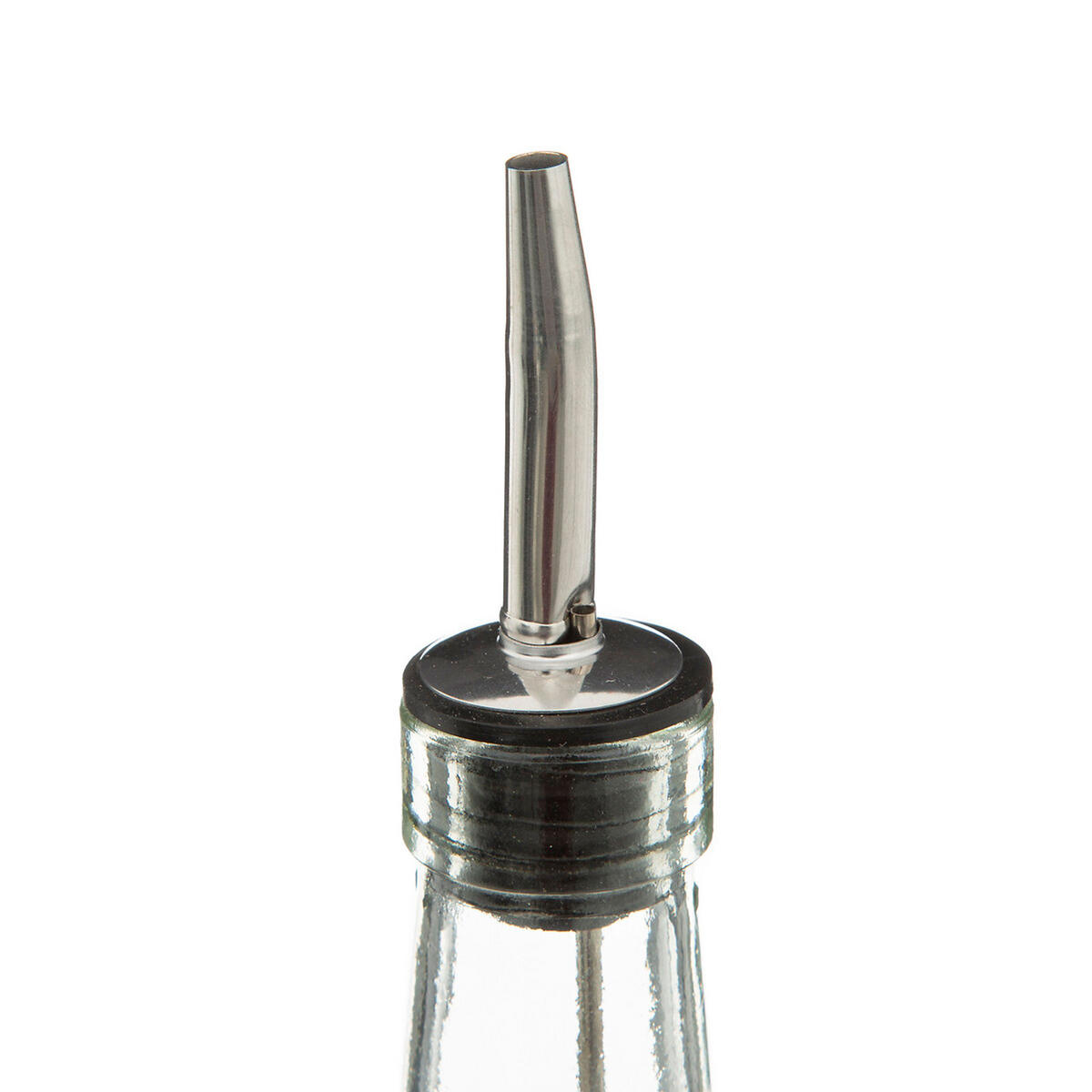 ESSIG- UND ÖLMENAGERIE mit 2 Spenderflaschen, Glas, Bambus, 480 ml - Beige, Glas (17/9.5/27.5cm) - 5five Simply Smart