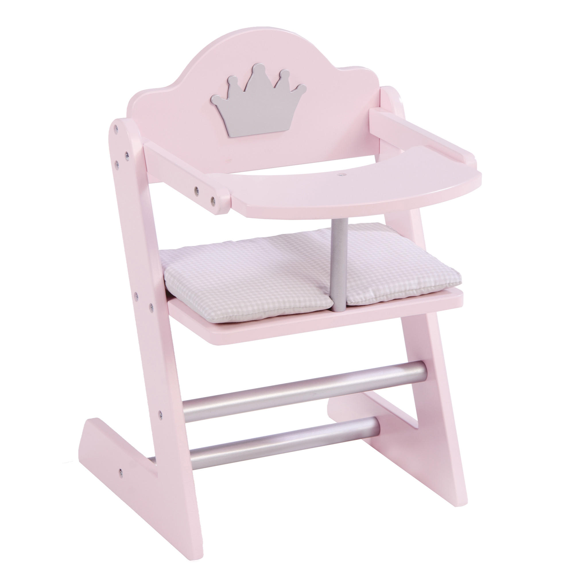 PUPPENHOCHSTUHL Prinzessin Sophie - Rosa, Holz (27.5/42/32cm) - Roba