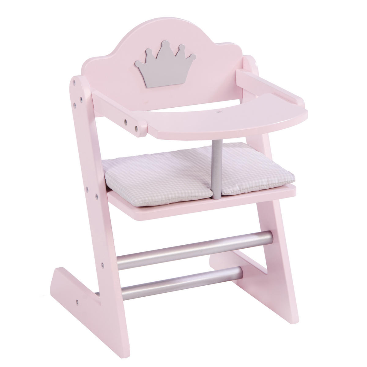 PUPPENHOCHSTUHL Prinzessin Sophie - Rosa, Holz (27.5/42/32cm) - Roba