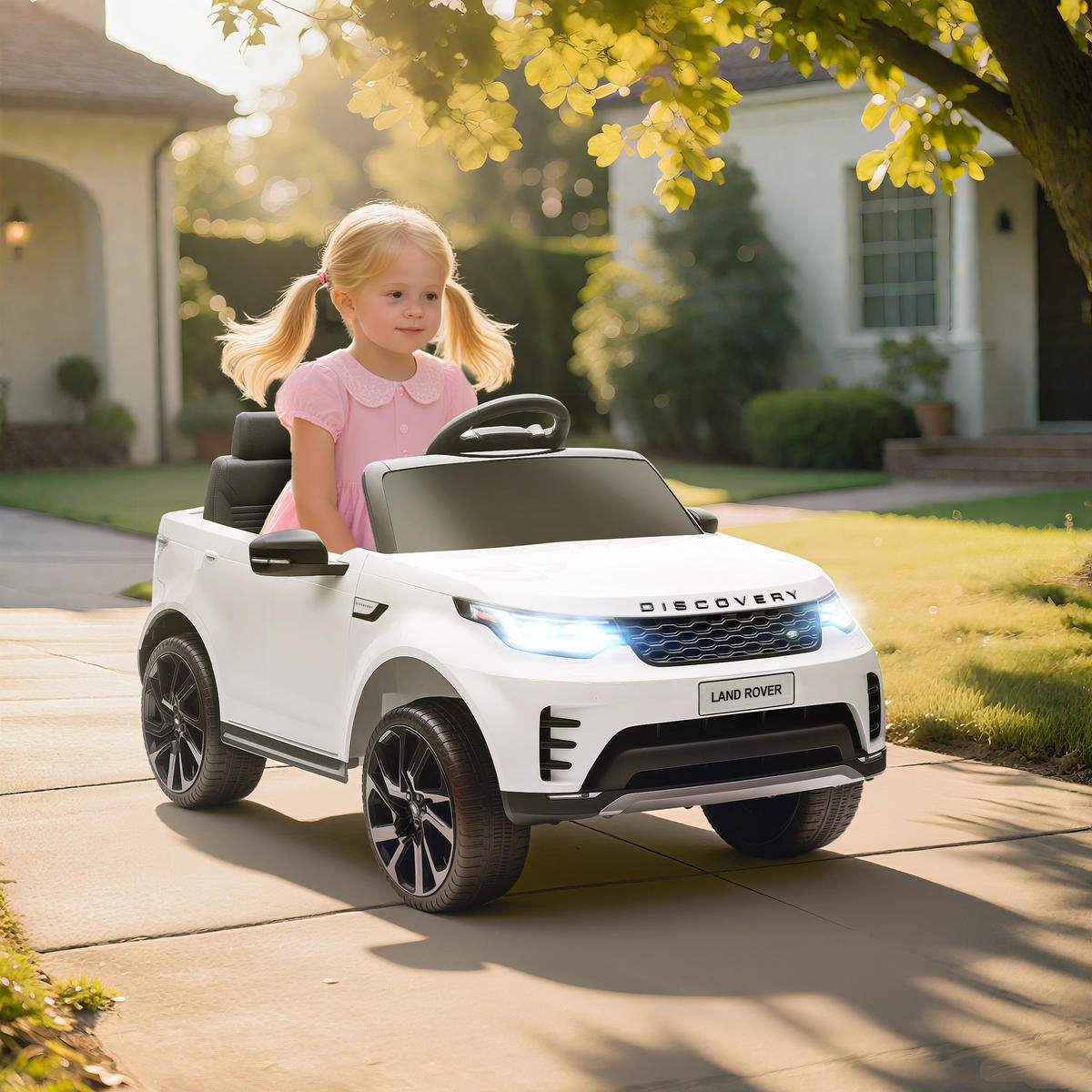 ELEKTRO-KINDERAUTO DE-13145 2,4G Fernbedienung Weiß - Weiß, Kunststoff (105/68.5/58cm) - ComfortXL