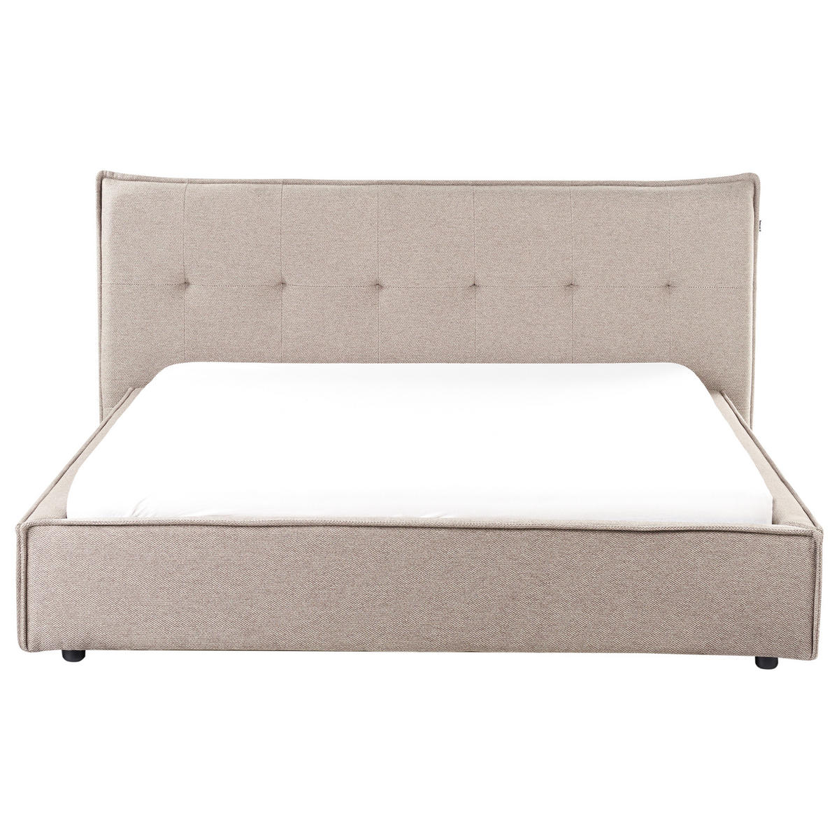 POLSTERBETT mit Lattenrost 160x200 cm Beige Lestre - Taupe, Textil (160/200cm) - Beliani