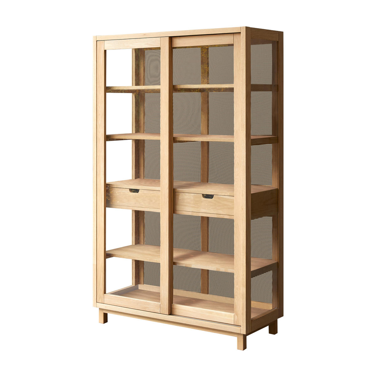 SCHRANK Adel Natur aus Eiche - Naturfarben, Holz (110/180/45cm) - Tikamoon