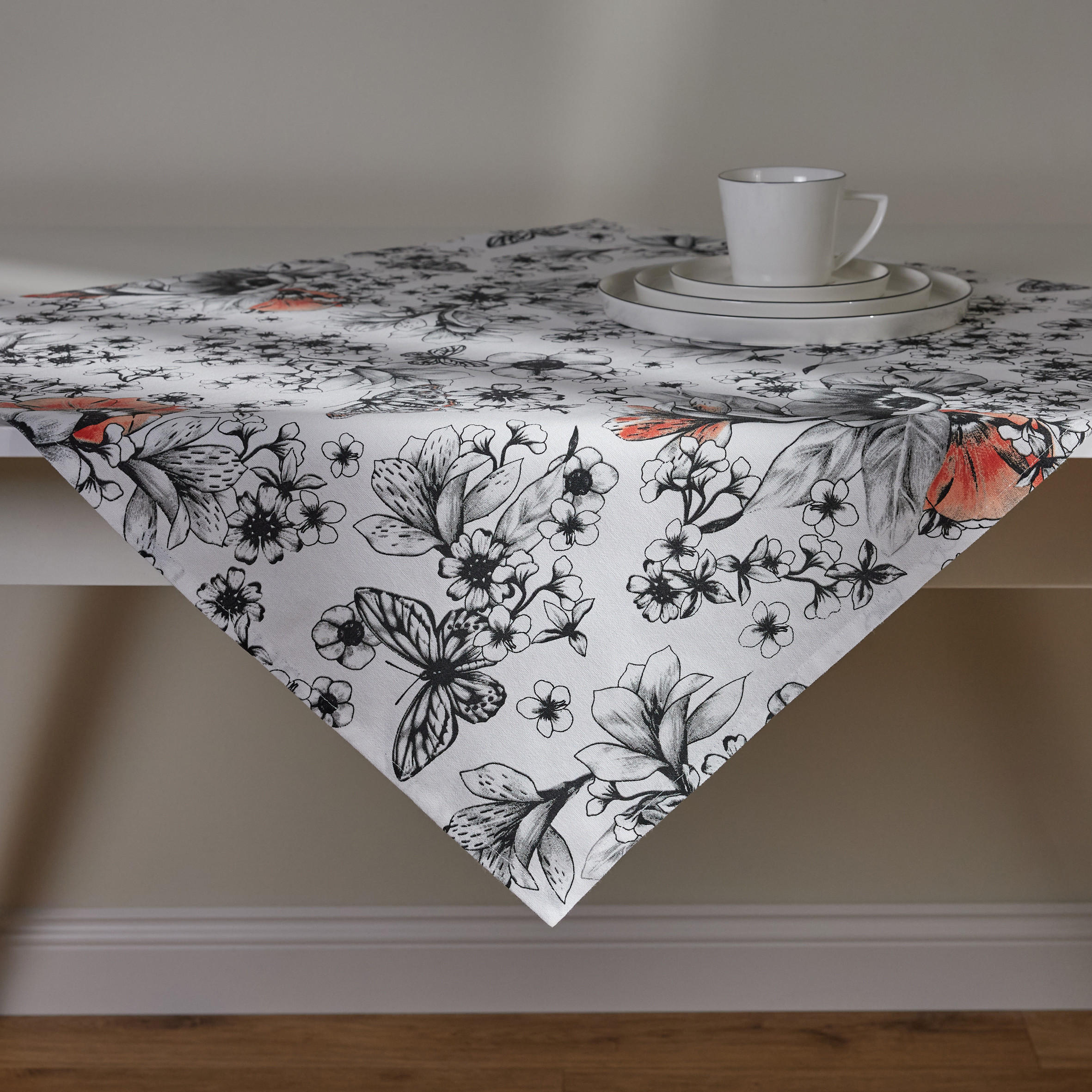 TISCHDECKE Carmir - Weiß, Textil (80/80/1cm) - home&you