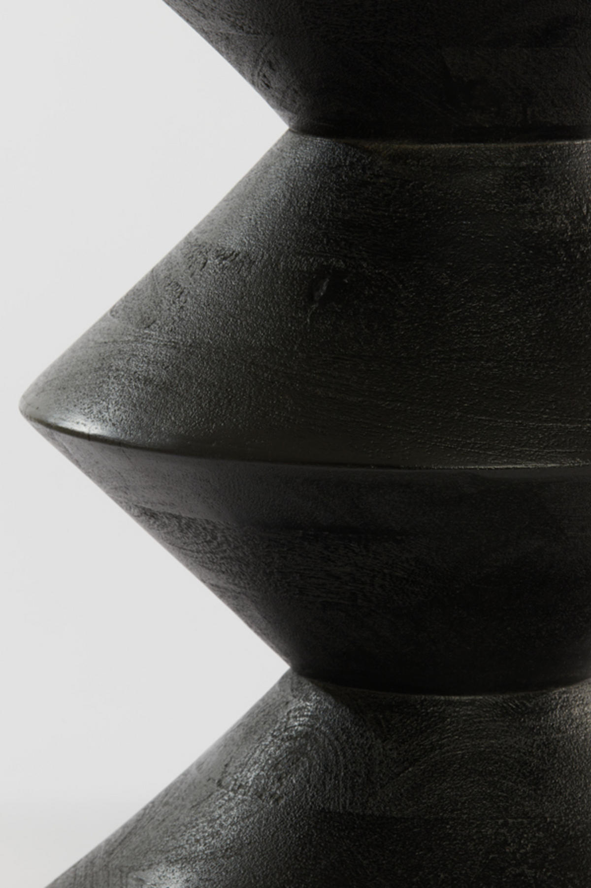 BEISTELLTISCH Larus Schwarz Ø40/50 cm - Schwarz, Holz (40/40/50cm) - Light & Living