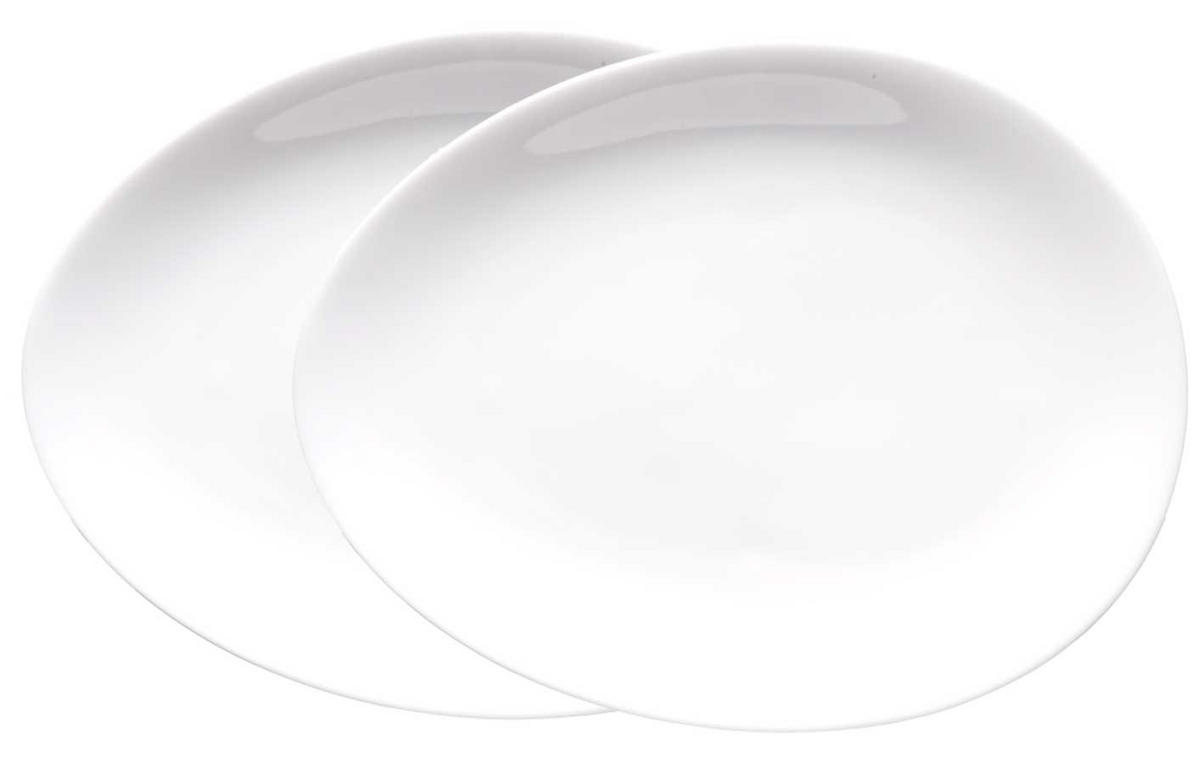 TELLER Set 2 tlg. weiß - Multicolor/Weiß, Keramik (17cm) - Luigi Colani Porzellan