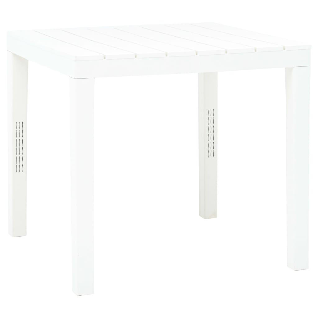 GARTENTISCH Weiss 78/78/72 Cm Kunststoff - Weiß, Kunststoff (78/78/72cm) - vidaXL