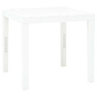 GARTENTISCH Weiss 78/78/72 Cm Kunststoff - Weiß, Kunststoff (78/78/72cm) - vidaXL