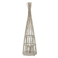 BAMBUSOVÁ LAMPION V: 110 cm, dřevěná barva, styl boho - přírodní, dřevo (31/110/31cm) - ECD-Germany