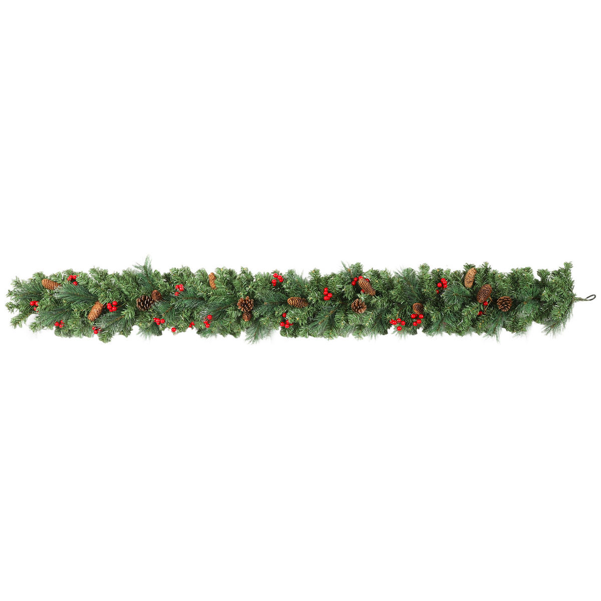 KÜNSTLICHE Weihnachtsgirlande Grün 25.0/180.0/25.0 cm - Grün, Kunststoff (25/25/180cm)