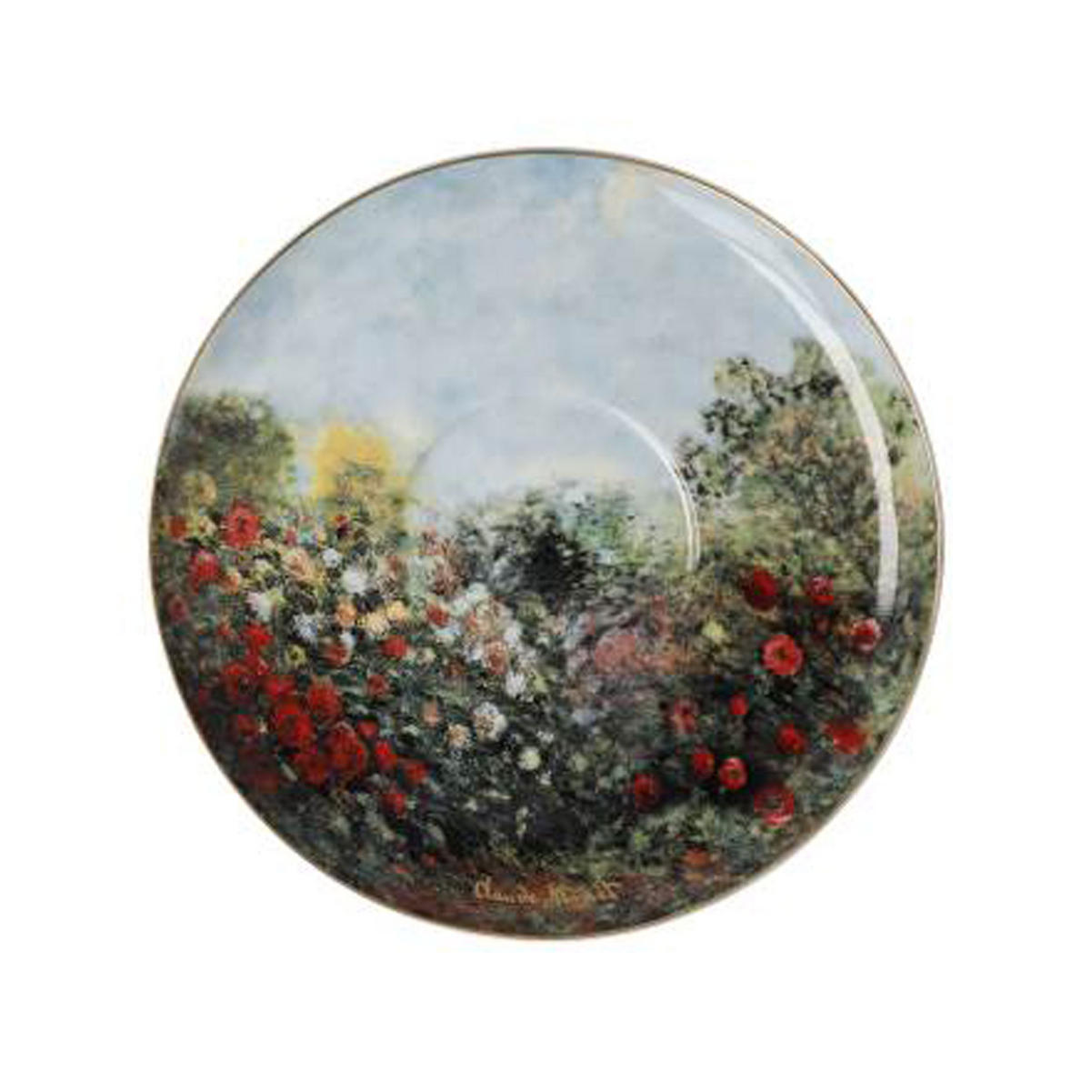 MILCHKAFFEETASSE Claude Monet - Das Künstlerhaus, Fine Bone China - Multicolor, Keramik (0.35L) - Goebel